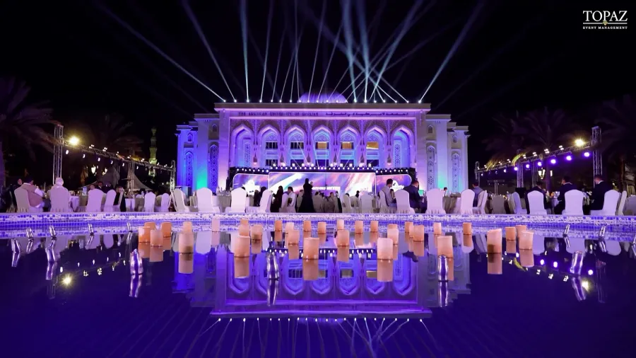 The Topaz Events crew running the AUS alumni reunion in Sharjah